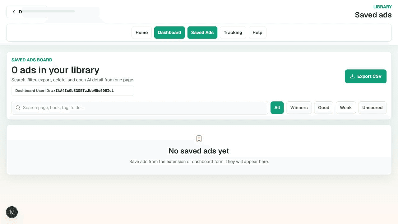 The real SpySave saved ads library